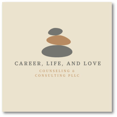 the logo for career, life and love counseling and consulting