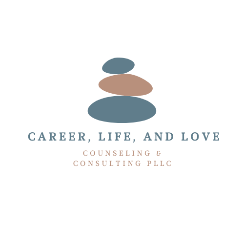 the logo for career, life and love counseling and consulting llc